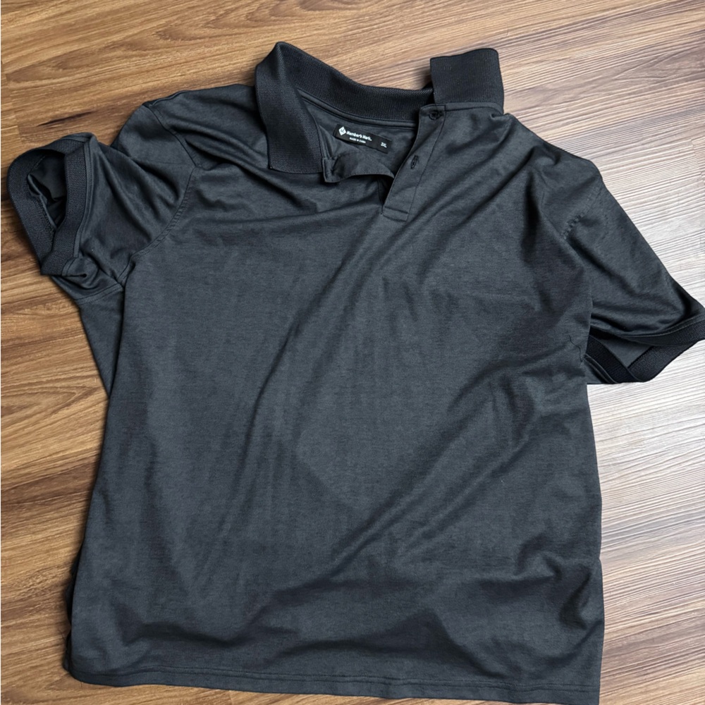 Men's Black/very dark gray Polo Shirt
